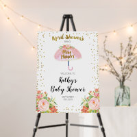 April Showers Bring May Flower Baby Shower Welcome