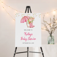 April Showers Bring May Flower Baby Shower Welcome
