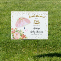 April Showers Bring May Flower Baby Shower Welcome