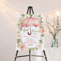April Showers Bring May Flower Bridal Shower Sign