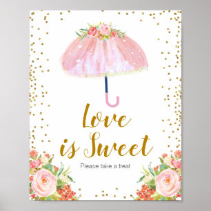 April Showers Bring May Flower Love is Sweet Poster