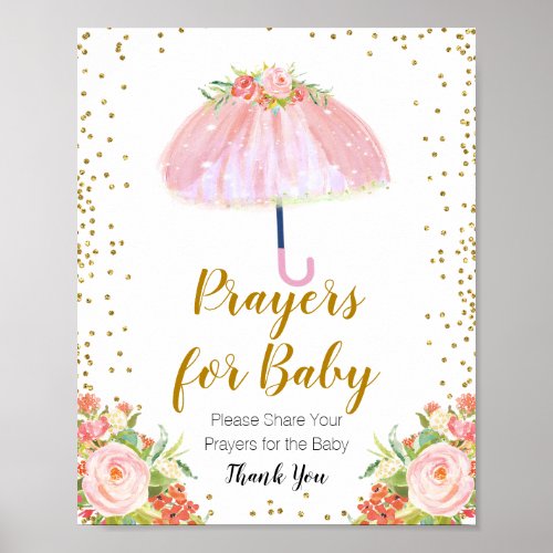 April Showers Bring May Flower Prayers for baby Poster