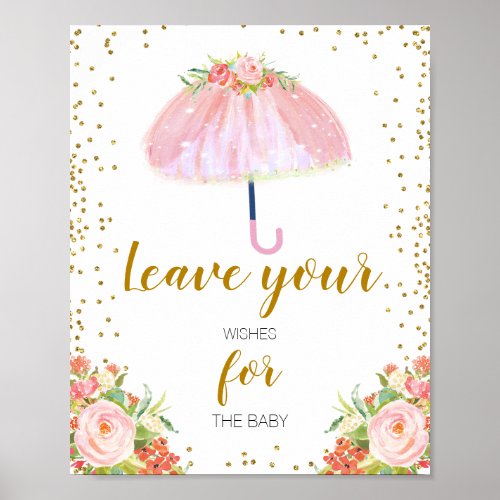 April Showers Bring May Flower Wishes for Baby  Poster