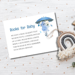 April Showers Bring May Flowers Baby Shower Book Enclosure Card