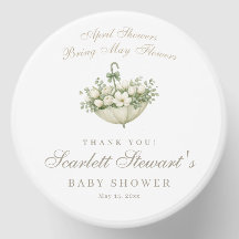 April Showers Bring May Flowers Baby Shower Favor