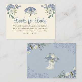 April Showers Bring May Flowers Books for Baby Enclosure Card