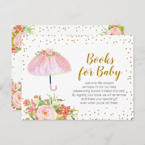 April Showers Bring May Flowers Books for baby Invitation Postcard