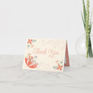 April Showers Bring May Flowers Thank You Card
