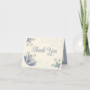 April Showers Bring May Flowers Thank You Card
