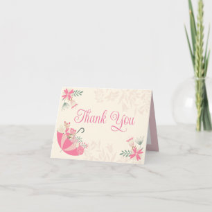 April Showers Bring May Flowers Thank You Card
