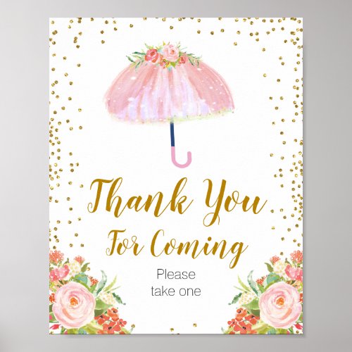 April Showers Bring May Thank you for coming Poste Poster