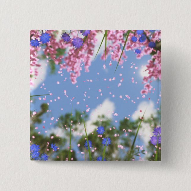April Showers Button (Front)