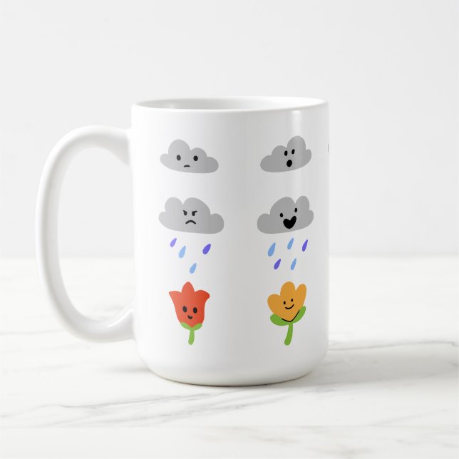 April Showers Lead to May Flowers Coffee Mug (Left)