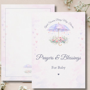 April Showers May Flowers Prayers For Baby Card
