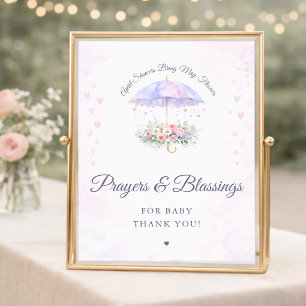 April Showers May Flowers Shower Prayers For Baby Poster
