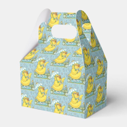 APRIL SHOWERS SPRING EASTER CHICK GABLE FAVOR BOX