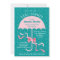 “April Showers” Umbrella Girl Baby Shower Invitati