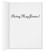 April Showers wet cat in rainstorm card (Inside (Right))