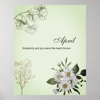 April Simple Joy Floral Print