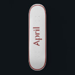April Skateboards / April skateboard / April Duck<br><div class="desc">This board is the perfect April skateboard for beginners. It's easy to use and has a low profile, which is best suited for street and park skating. This April skateboard is also durable. It comes with a wide concave deck for easy cruising. Whether you're a pro or just looking for...</div>