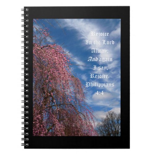 April Sky with Philippians 44 Notebook