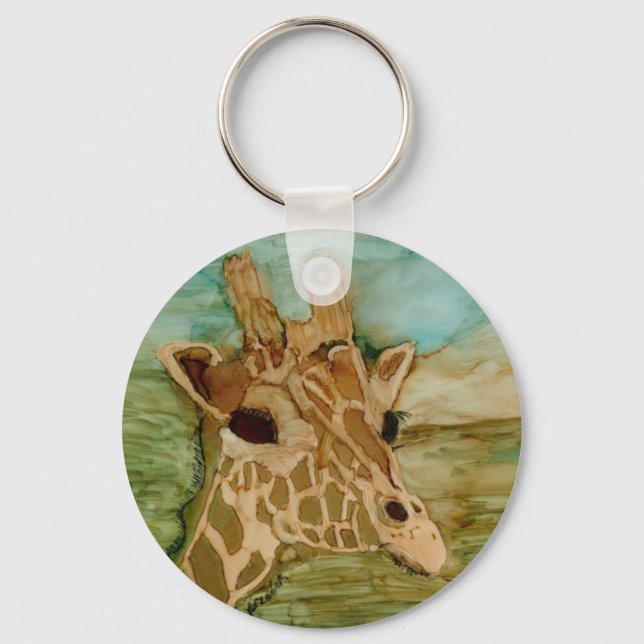 April the Giraffe stays with you always! Keychain (Front)