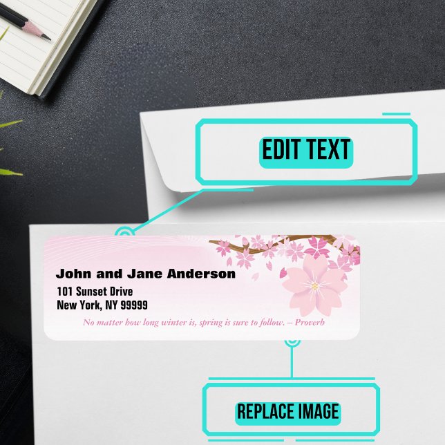 April Themed Personalized Address Label (Please enjoy our mailing labels. There is one for every month.)