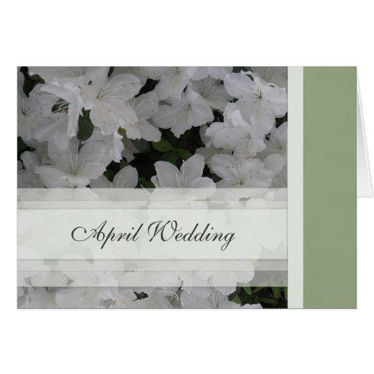 April Wedding Card