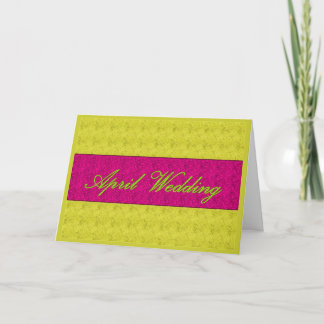 "April Wedding" Card - Customizable