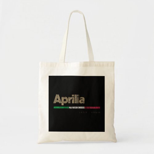 Aprilia Italian City Retro Flag Italy Zip  Tote Bag