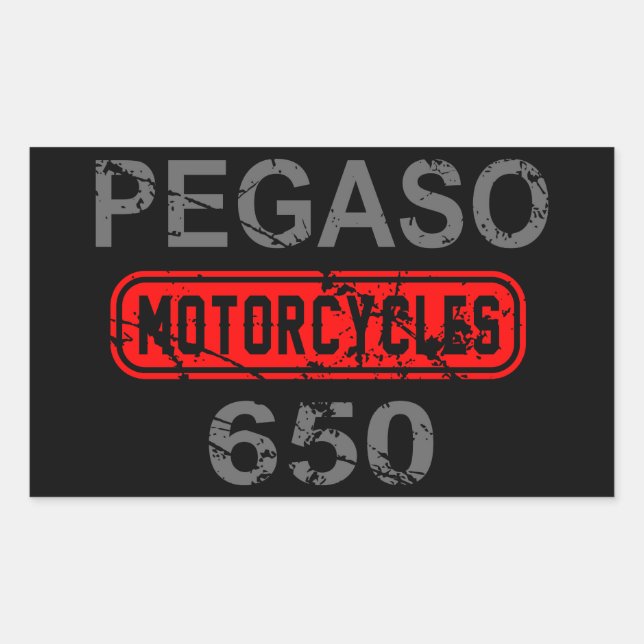 Aprilia Pegaso 650 Rectangular Sticker (Front)