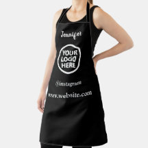 aprin Custom Logo | Black Apron