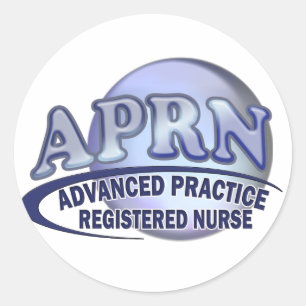 APRN LOGO Advanced Practice Registered NURSE Classic Round Sticker