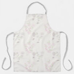 Apron Allover print Pink Purple Water Lily Foral 