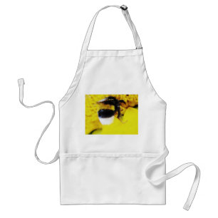 apron bee on yellow sunflower, customizable
