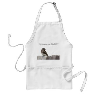 Apron - Bird on Fence
