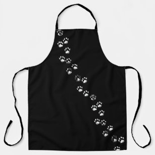 APRON -CAT or DOG PAW PRINTS/TRACKS