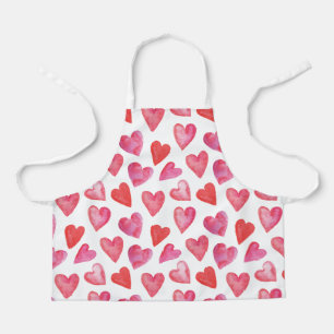 Apron Children (61 x 51 cm) - Hearts Pattern