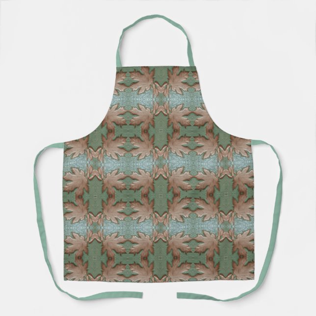 Apron, Colorful Maple leaves print Apron (Front)