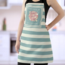 Apron customizable city name chef cooking