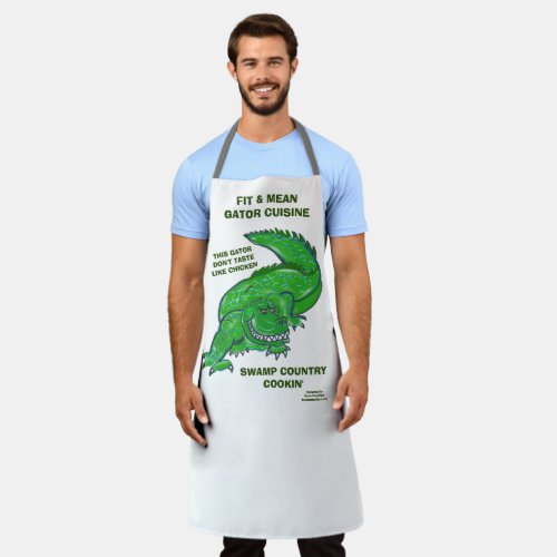 APRON FIT  MEAN GATOR CUISINE