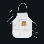 Apron for Kids Personalize<br><div class="desc">Apron for Kids. Great personalized gift for Hanukkah,  birthday,  and everyday! Choose your favorite font style,  size,  color and wording. "Shmutz" means "a little mess" in yiddish. (Yep! Kids do that!:)</div>
