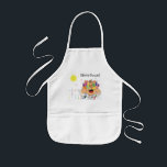 Apron for Kids Personalize<br><div class="desc">Apron for Kids. Great personalized gift for Hanukkah, birthday, and everyday! Choose your favorite font style, size, color and wording. "Shmutz" means "a little mess" in yiddish. (Yep! Kids do that!:)</div>