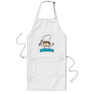 Apron for Kids with Hand-Drawn Masterchef Print