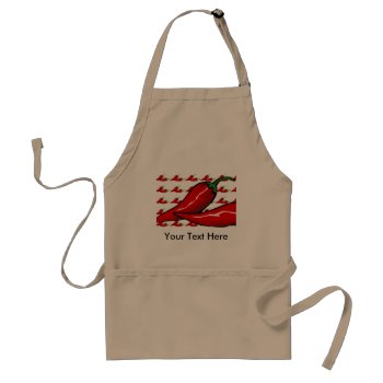 Apron - Hot Chili Peppers by pawtraitart at Zazzle