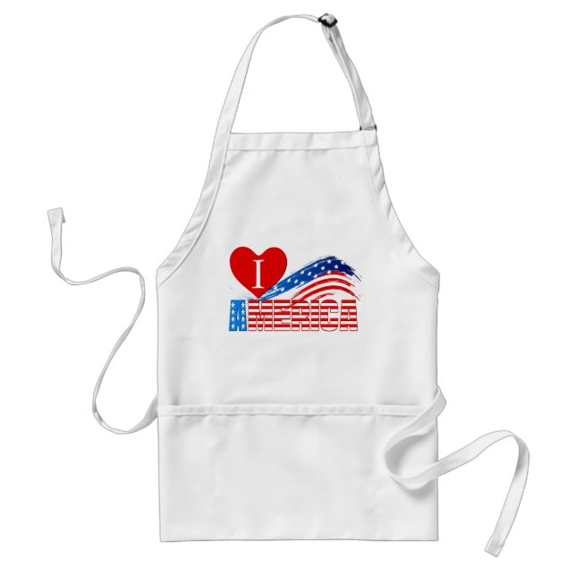 Apron - I (Heart) AMERICA (Front)