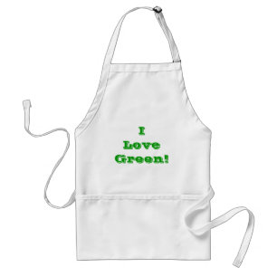 Apron I Love Green
