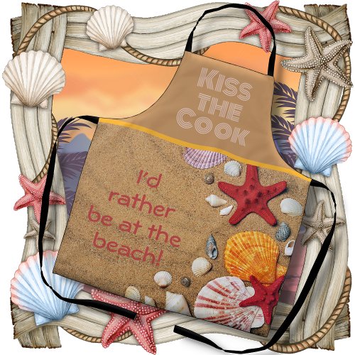 APRON _ Id Rather Be At The Beach _ Golden