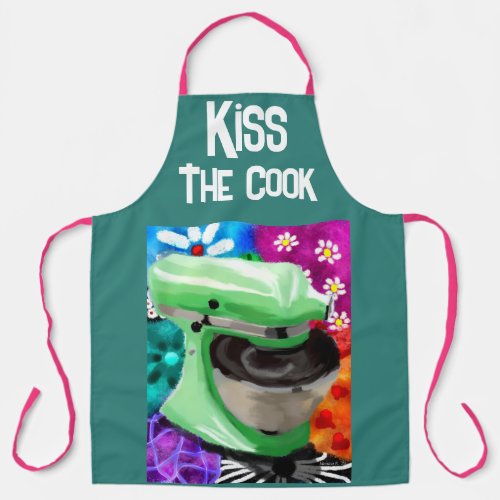 Apron _ Kiss The Cook Stand Mixer Funky Fun