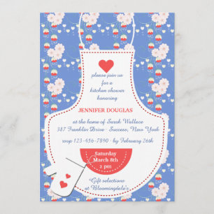 Apron Kitchen Bridal Shower Invitation